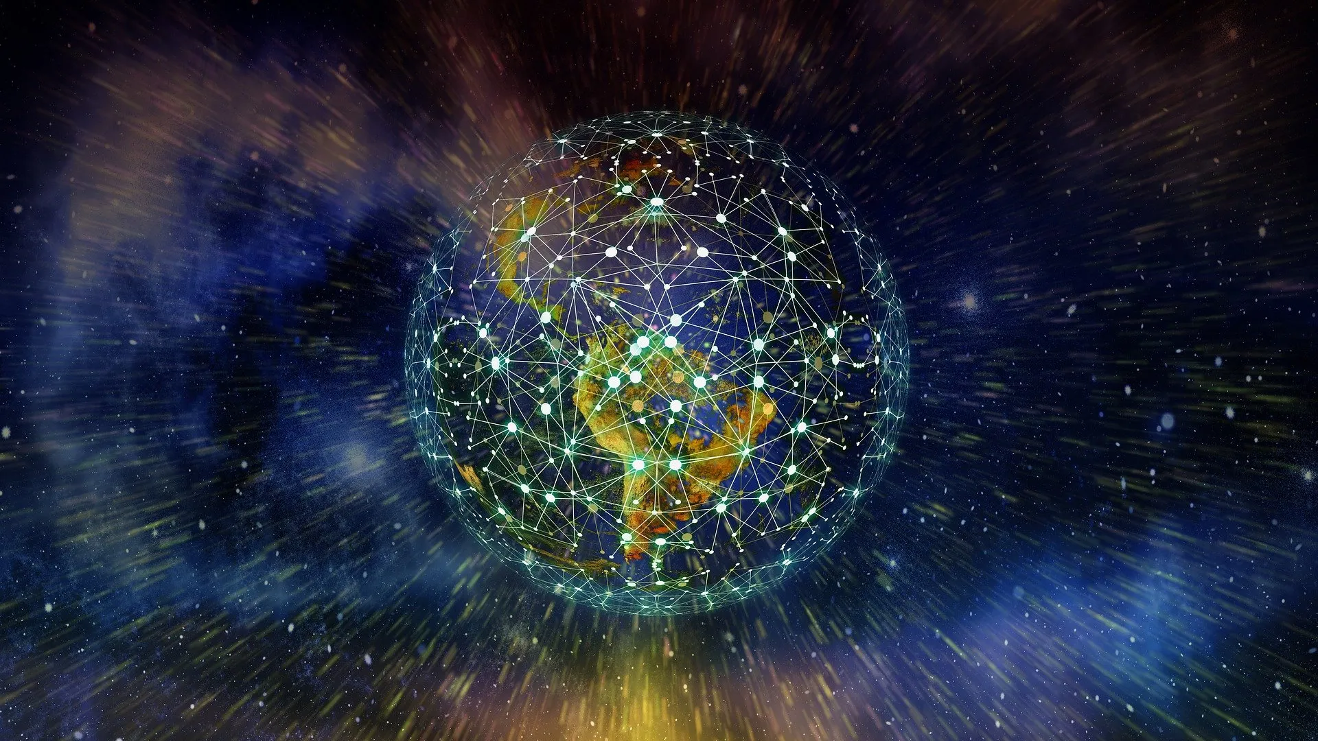 Ein digitales Netz umspannt den Globus